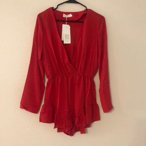 Adorable red romper